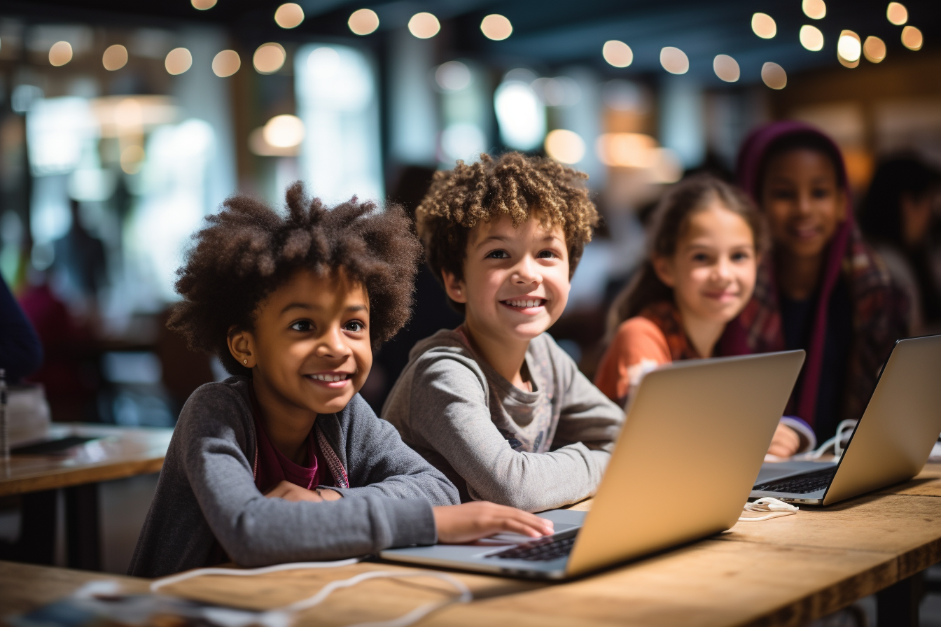 Children at a Hackathon